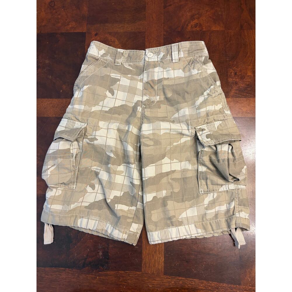 Urban Pipeline VTG Tan Camo Plaid Cargo Shorts 18